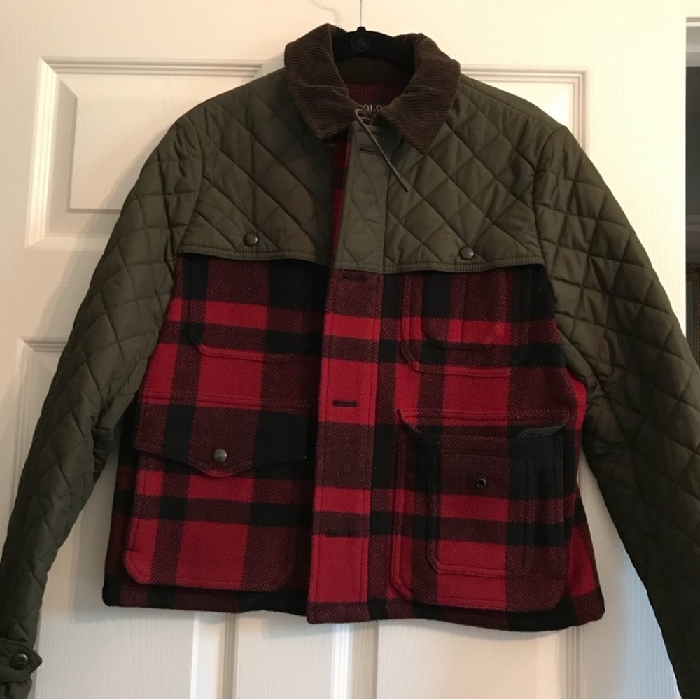 RARE Polo Ralph Lauren Women's Quilted Mackinaw Plaid Hunting Field Jacket